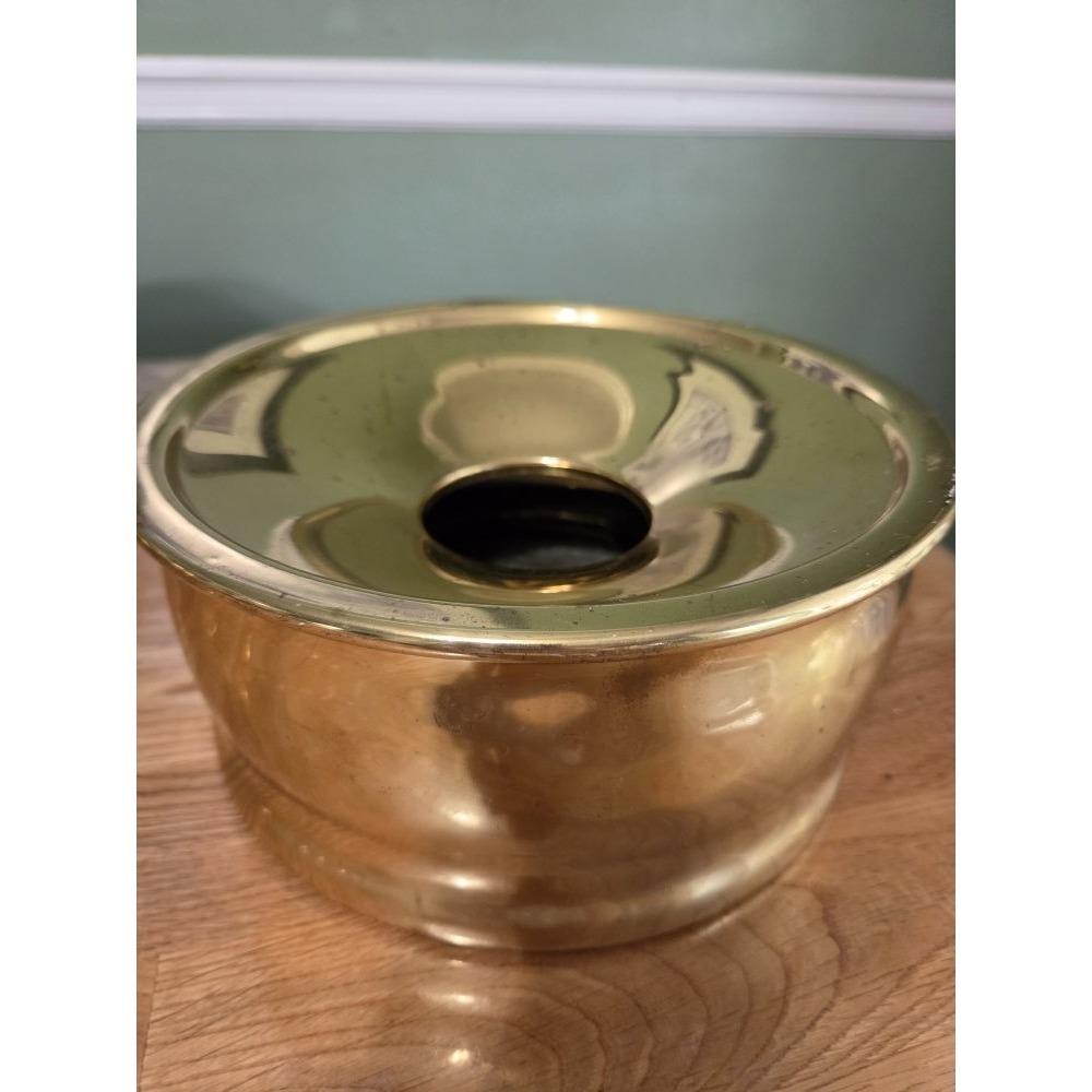 Rochester Stamping Company Model Brass on Iron Spittoon Planter 8 3/4"